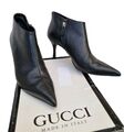 Gucci Authentic Damen Stiefeletten Schwarz Monogramm Gr. Eur37,5 UK4,5 Or4