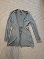 1 leichte Strickjacke Gr. 36 StreetOne in grau Damen Jacke lange Strick kleid S 