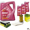 MANN Inspektionspaket 8 L MANNOL Energy 5W-30 für Hyundai Tucson 2.0 CRDi AWD