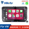 32GB Android 12 Carplay Autoradio für VW GOLF 5 6 Passat Touran Polo T5 GPS Navi