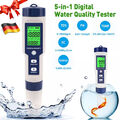 5-In-1 Digitales PH Messgerät Wasser, TDS EC Salzgehalt Temperatur pH Tester