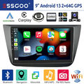 Für Seat Altea 2004-15 Toledo 04-09 Autoradio 64G Android 13 Carplay GPS RDS Kam