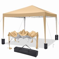 Pavillon 3x3/6m Wasserdicht Faltpavillon Pop Up Partyzelt Bierzelt UV Schutz 50+