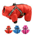 Hundemantel Wasserdicht mit Geschirr für Kleine Hunde Winter Overall Hundejacke