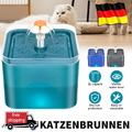 2L Haustier Trinkbrunnen Katzen Hunde Wasserspender Automatisch mit LED Licht