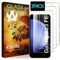 3x Echt Glas Für Samsung Galaxy S23 FE Panzerfolie Schutzglas Display Hartglas