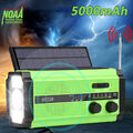 AM/FM/NOAA Solar Radio Handkurbel Dynamo Notfallradio Outdoor Ladegerät mit LED