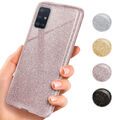 Glitzer Handyhülle für Samsung Galaxy A71 Schutzhülle Strass Silikon HD Glitter