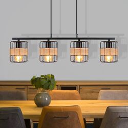 ZMH Pendelleuchte Vintage E27 Hängelampe Retro Esstischlampe Wohnzimmerlampe⭐⭐⭐⭐⭐✔️Lager in Deutschland✔️Garantie: 2 Jahre✔️