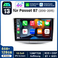 Android 13 Autoradio GPS Carplay Für VW Passat B6 B7 CC Magotan 2011-2015 6+128G