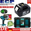 18V 6,0AH Akku Für Makita BL1850 BL1830 BL1845 BL1860B Led Anzeige & Ladegerät m