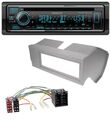 Kenwood MP3 Bluetooth DAB USB CD Autoradio für Fiat Panda (bis 2002) - grau