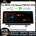 8+128G 10,25" IPS Android 13 Autoradio 8Core 4G LTE GPS Navi für BMW F20/F21 NBT