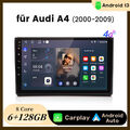 Carplay Android 13 Autoradio Für Audi A4 8E 8H B6 B7 2000-2009 GPS WIFI 6G+128G