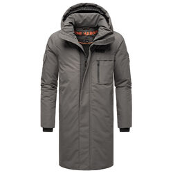 Stone Harbour Herren Winterjacke Outdoor Jacke gefüttert Kapuze warm lang B758