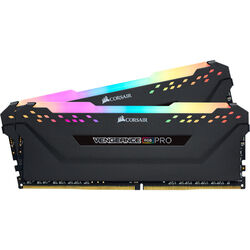 Corsair Arbeitsspeicher DIMM 16 GB DDR4-3200 (2x 8 GB) Dual-KitCMW16GX4M2C3200C16, Vengeance RGB PRO