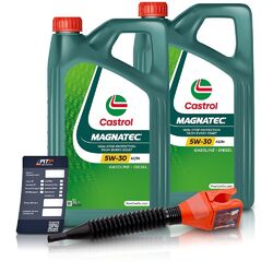 10 L LITER CASTROL MAGNATEC STOP-START 5W-30 A3/B4 MOTOR-ÖL MOTOREN-ÖL 50045420### INKL. ÖLWECHSEL-ANHÄNGER + EINFÜLLTRICHTER ###