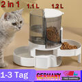 Wasser und Futterspender Katzen Futterautomat Wasserspender Hunde Futterstation