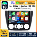 1+32G 9"Autoradio Für BMW E81 E82 E87 E88 2004-2011 2Din Bluetooth GPS WiFi DAB+