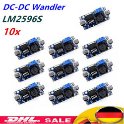 Neu LM2596S DC Step Down Spannungswandler Arduino Modul Regler LM2596S 10X DE