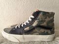 Vans SK8 Hi Old Skool EU 40 Camo  Camouflage Schuhe Sneaker Schwarz Weiß Leder 