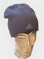 Adidas Mütze Strickmütze Retro Vintage Modell 06/10 Blau Logo Gestickt Beanie