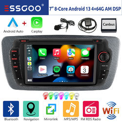 Für Seat Ibiza 6J 2009-13 4+64G Android 13 Carplay Autoradio GPS Navi RDS AM BT