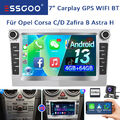 Für Opel Astra H Zafira B Corsa C D 4+64G Carplay Android 13 Autoradio Navi KAM