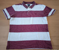 GANT  Herren Poloshirt / Polo-Shirt  XL   violett - weiß   TOP!