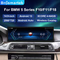 Android 13 Autoradio CarPlay 8-Core DAB+ 64GB Für BMW 5er F10 F11 2013-2016 NBT