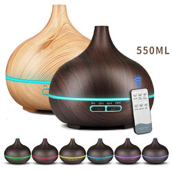 550ML ULTRASCHALL LUFTBEFEUCHTER AROMA DIFFUSER HUMIDIFIER 7 LED LICHT DIFFUSOR