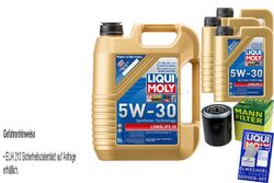 INSPEKTIONSKIT FILTER LIQUI MOLY ÖL 8L 5W-30 für Hyundai H-1 Travel TQ 2.5 CRDi