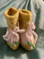 Strick Baby-Socken / Schuhe für 3-6 Monate Neu selbstgestrickt Tolles Geschenk