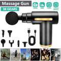 38 Modi Electric Massage Gun Massagepistole Massager Muscle Massagegerät 6 Köpfe