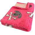 Hundedecke Vet Bed Original Premium Qualitätsstufe 30mm Hund-Knochen pink S/M/L