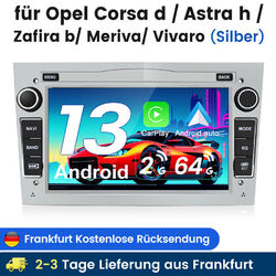 2+64G 7"Android13 Carplay Autoradio GPS WIFI Für Opel Astra H Corsa C D Zafira B