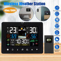 Wetterstation Farbdisplay Thermometer Hygrometer mit Außen Sensor Barometer