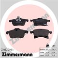 Bremsbelagsatz Scheibenbremse ZIMMERMANN 23832.200.1 für ZAFIRA OPEL ASTRA CORSA