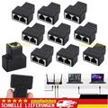 10X  RJ45 Splitter Adapter Netzwerk Verteiler Ethernet Cat5 Cat5e Cat6 LAN Kabel