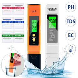 Digital PH Meter TDS/EC Messgerät Set Wasserqualität Tester Leitwertmessgerät DE