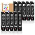 10x Druckerpatronen Black kompatibel mit Epson WorkForce WF-2660DWF WF-2650DWF
