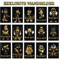 ✅ EXKLUSIVE WANDBILDER - LUXUS, GOLD, BAD GUY -  ACRYLGLAS, LEINWAND, POSTER