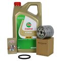 Original VW Ölfilter + 5L Castrol 5W30 LL für Golf 7 8 Passat Polo 1.0-1.5 TSI