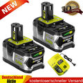 2X 18V 7,0Ah Für P108 Ryobi Akku /Ladegerät Lithium Batterie Plus RB18L50