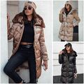 Damen Jacke Steppjacke Wintermantel Winterjacke Wärmejacke Mit Kapuze DSTREET