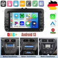 DAB+ Carplay Android 13 Autoradio NAVI +KAM Für VW GOLF 5 6 Touran Polo 6R Caddy