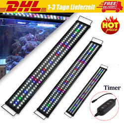 30-115cm RGB LED Aquarium mit Timer Lampe Süßwasserfische Vollspektrum Licht