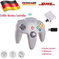 2.4 GHz Wireless N64 Controller Remote for Nintendo N64 Switch PC Mac OS Windows