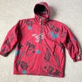 Vintage Anorak Herren XL Windjacke Hoodie Winter Snowboard Halfpipe Crazy