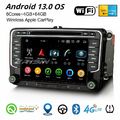 64GB Android 13 Autoradio WiFi Navi Für VW Passat CC Golf 5/6 Tiguan Skoda SEAT